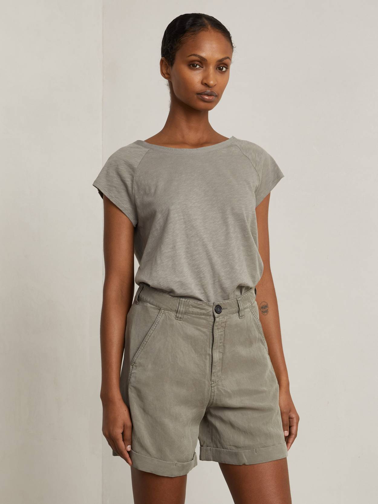 Soft khaki shorts Clearance